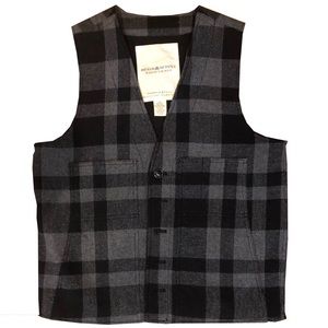 Men’s Vest: Plaid Wool Denim & Supply Ralph Lauren